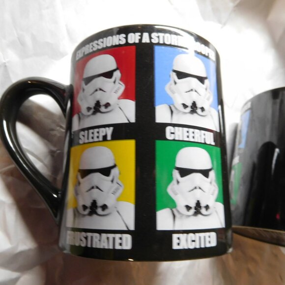 set of 2 star wars expression 14 oz coffee mugs darth vader storm trooper - Picture 12 of 16